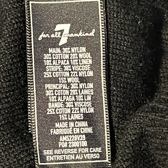 7 For All Mankind Mens Wool Blend Sweater Size XXL - Picture 11 of 13